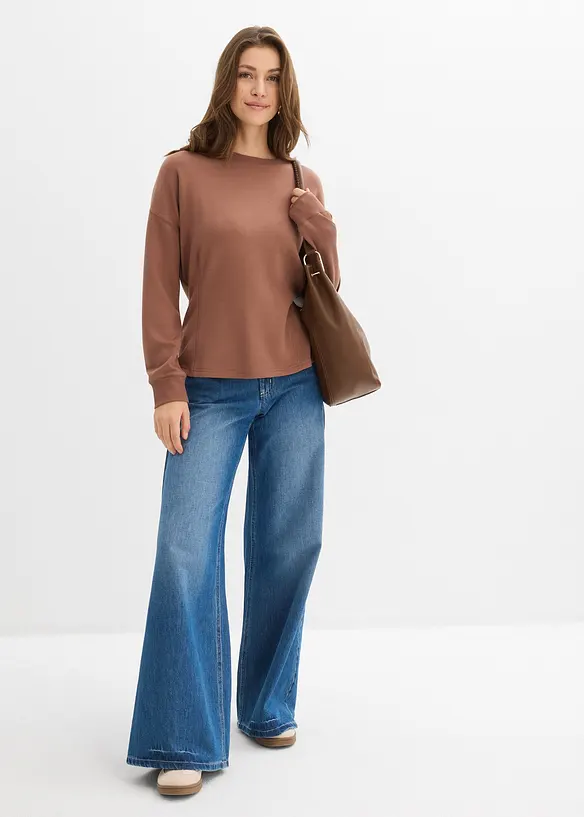 Sweat-shirt cintr&eacute;, bonprix