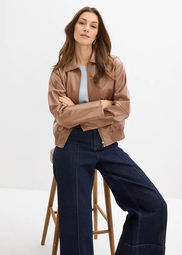 Veste enduite courte, bonprix