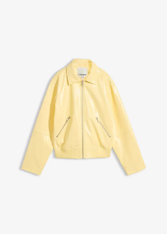 Kurze Lederimitat-Jacke, bonprix