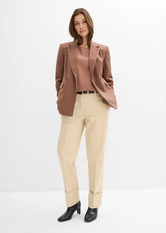 Blusenshirt aus flie&szlig;endem Viskose-Mix, bonprix