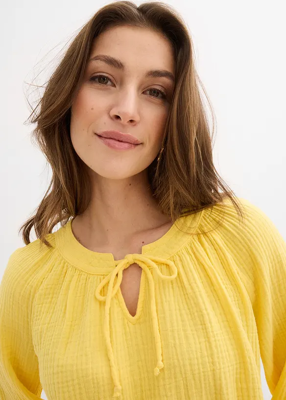 Blusenshirt aus weichem Musselin, bonprix