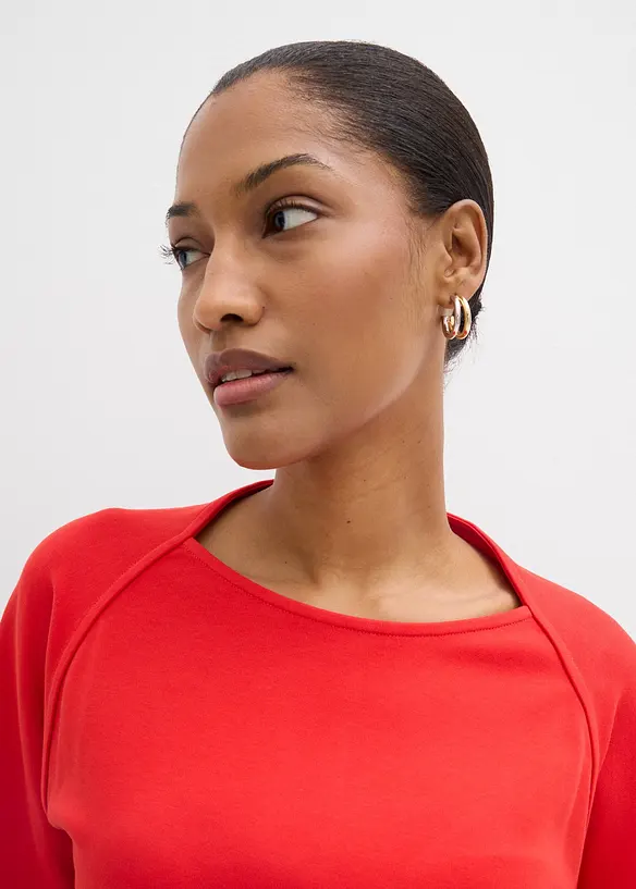 Langarmshirt aus reiner Bio-Baumwolle, bonprix