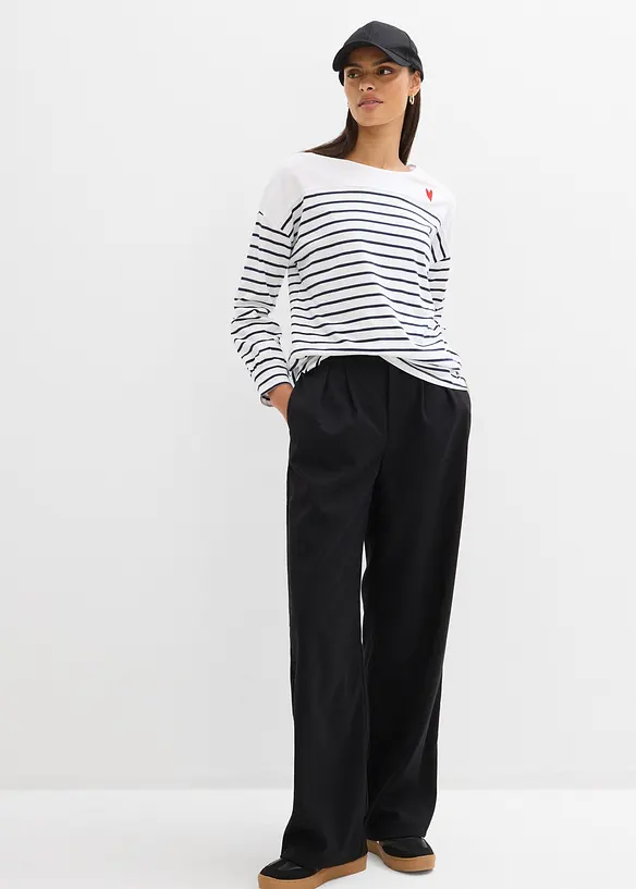 Langarmshirt aus reiner Bio-Baumwolle, bonprix