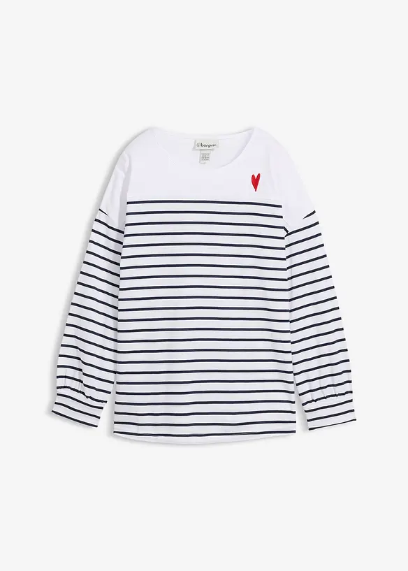 Langarmshirt aus reiner Bio-Baumwolle, bonprix