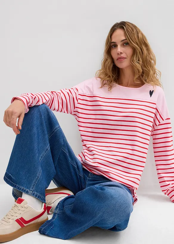 Langarmshirt aus reiner Bio-Baumwolle, bonprix