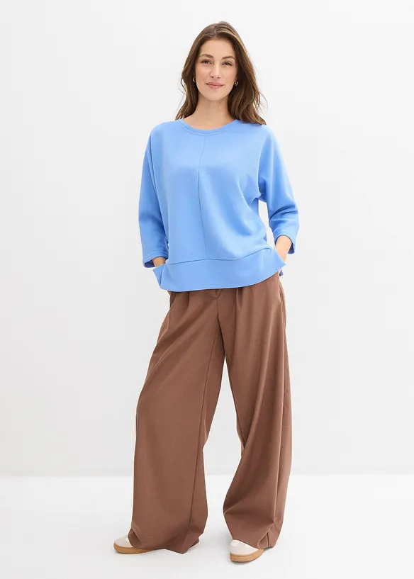 Sweat-shirt en mati&egrave;re textur&eacute;e, bonprix