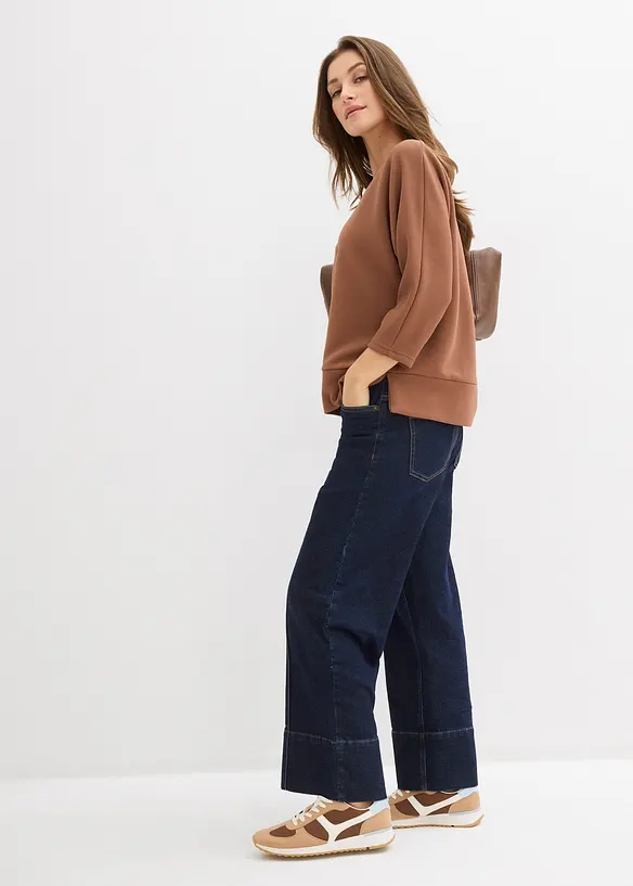 Sweat en mati&egrave;re textur&eacute;e, bonprix