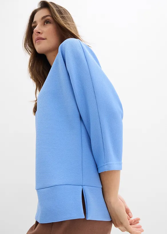 Sweat-shirt en mati&egrave;re textur&eacute;e, bonprix