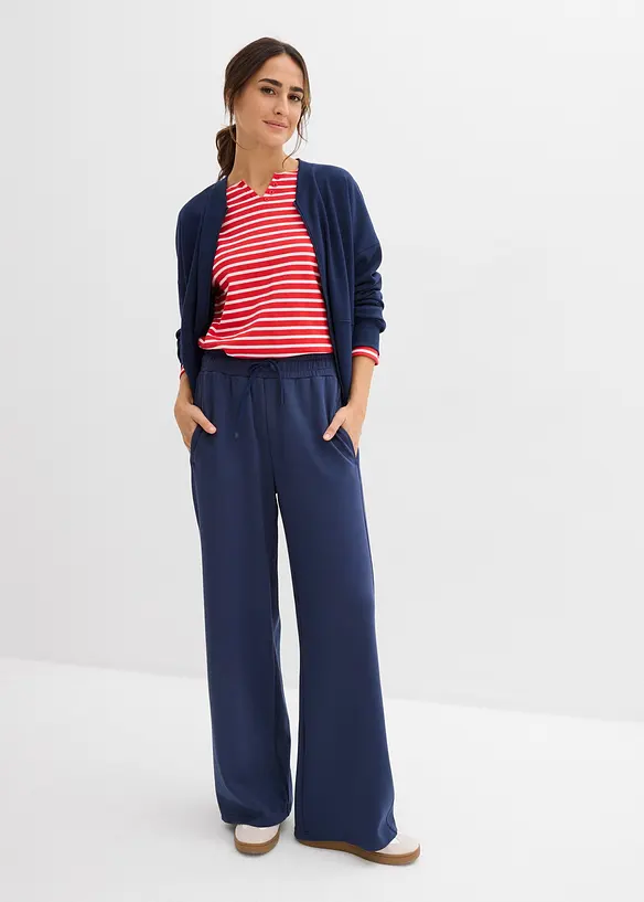 Sweat zipp&eacute; oversize en mati&egrave;re n&eacute;opr&egrave;ne, bonprix