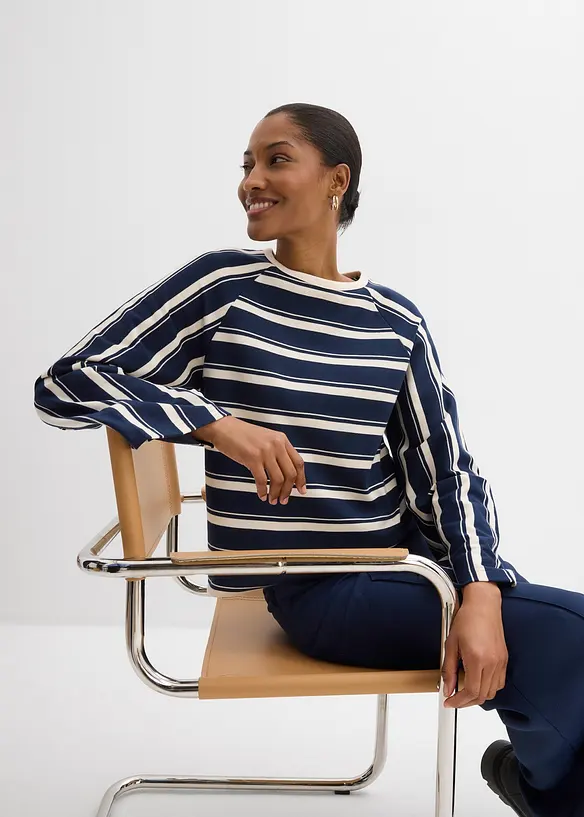 Langarmshirt aus schwerer Jerseyware, bonprix