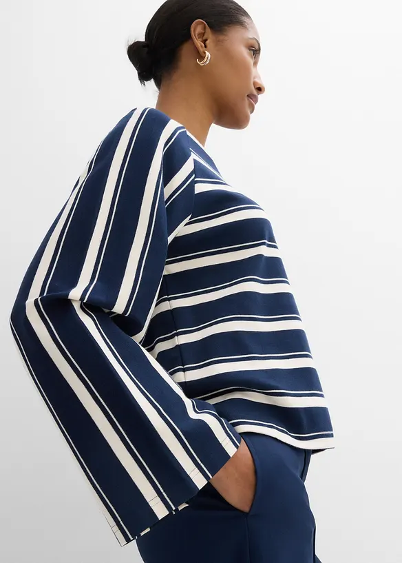 Langarmshirt aus schwerer Jerseyware, bonprix