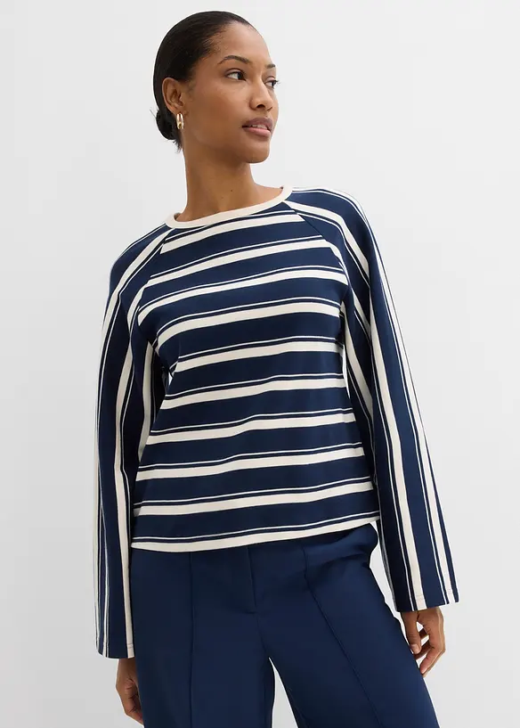 Langarmshirt aus schwerer Jerseyware, bonprix