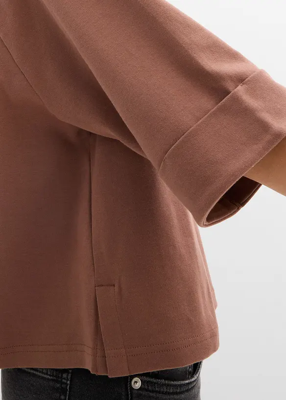 Raglan-Shirt aus schwerer Bio-Baumwolle, bonprix