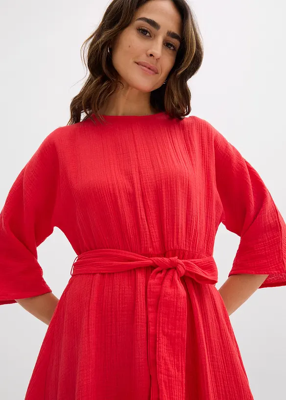 Midikleid aus weicher Baumwolle, bonprix