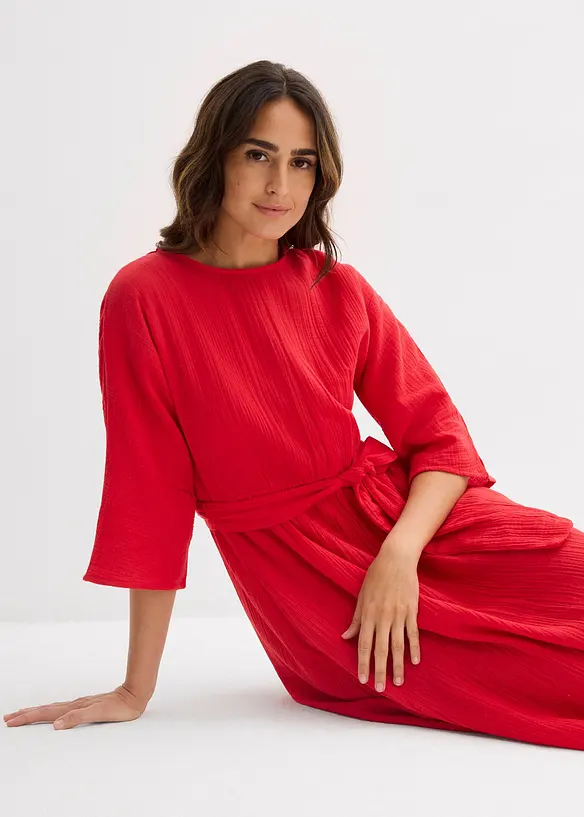 Midikleid aus weicher Baumwolle, bonprix