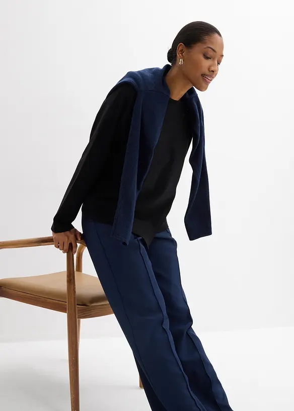 Langarmshirt aus reiner Bio-Baumwolle, bonprix