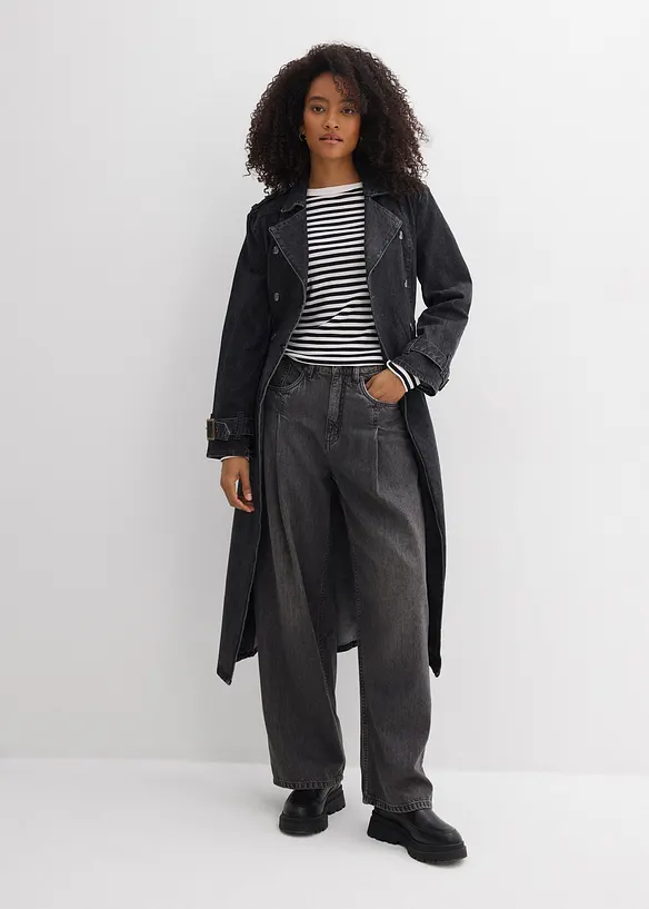 Wide-Leg-Jeans High Waist, bonprix