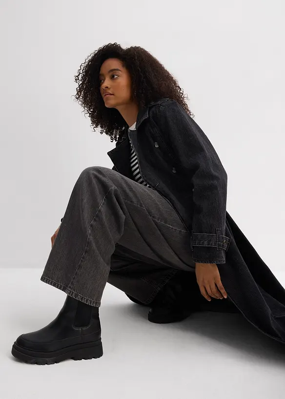 Wide-Leg-Jeans High Waist, bonprix