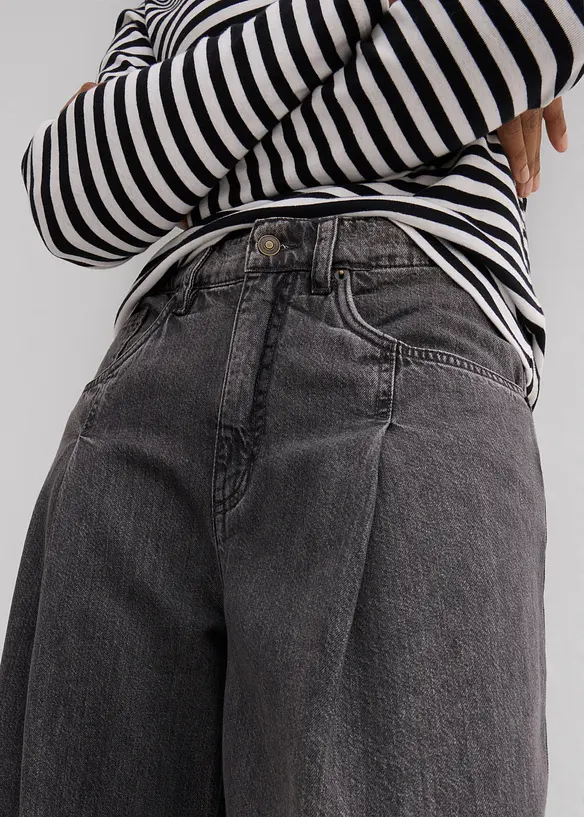 Wide-Leg-Jeans High Waist, bonprix