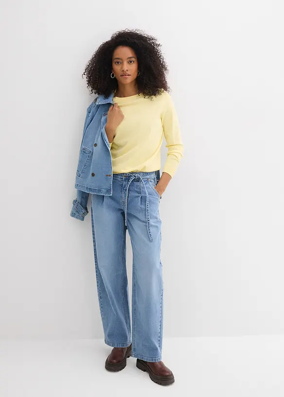 Barrel-Jeans Mid Waist, bonprix