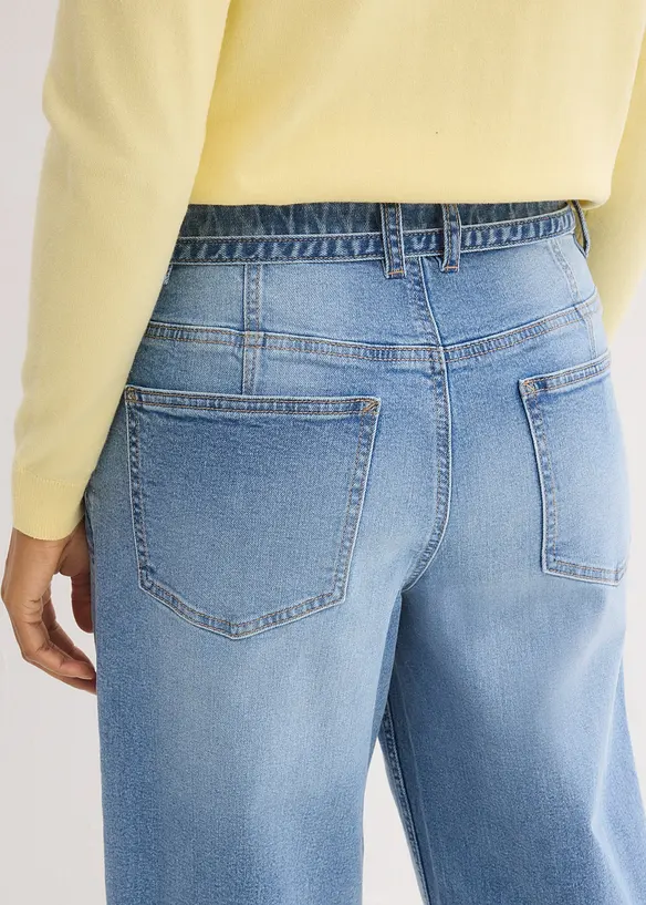 Barrel-Jeans Mid Waist, bonprix