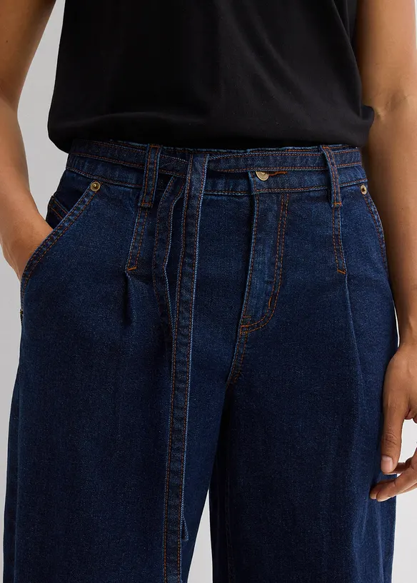 Barrel-Jeans Mid Waist, bonprix