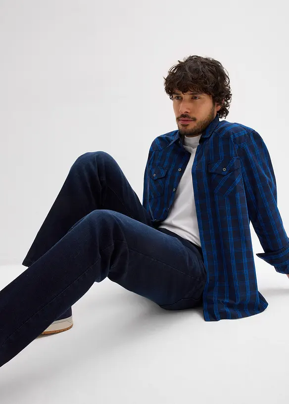 Jean extensible regular avec ceinture, droit, bonprix