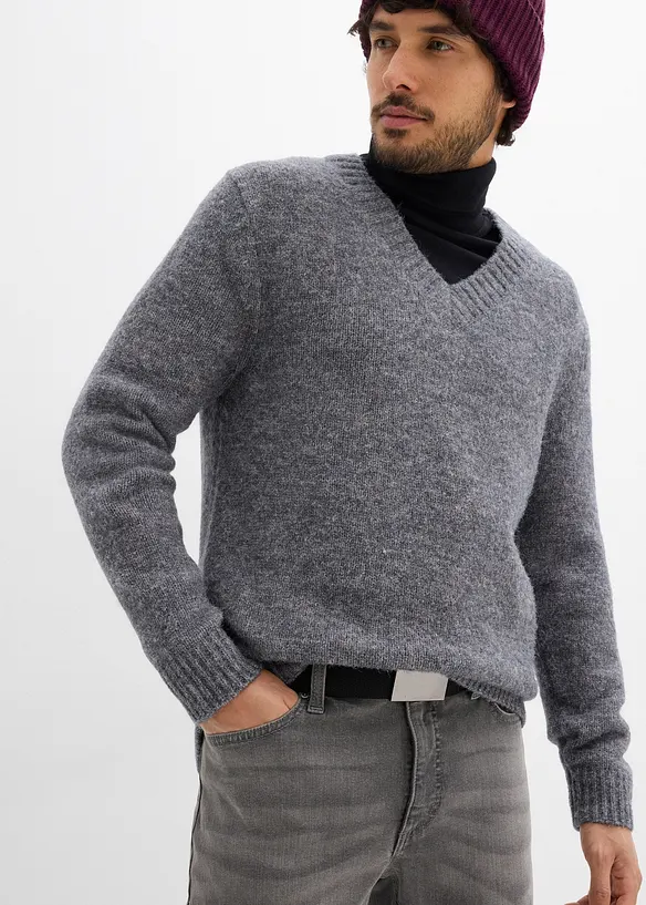 Jean extensible regular avec ceinture, droit, bonprix