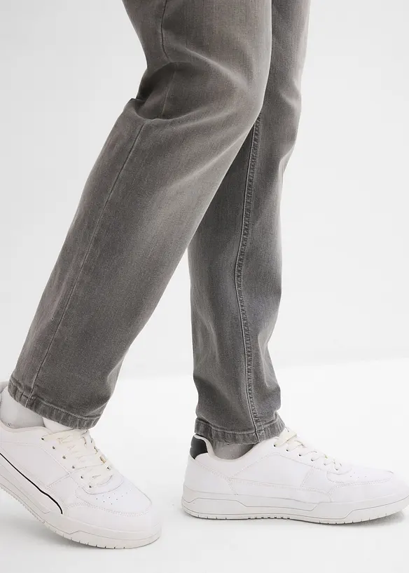 Jean extensible regular avec ceinture, droit, bonprix