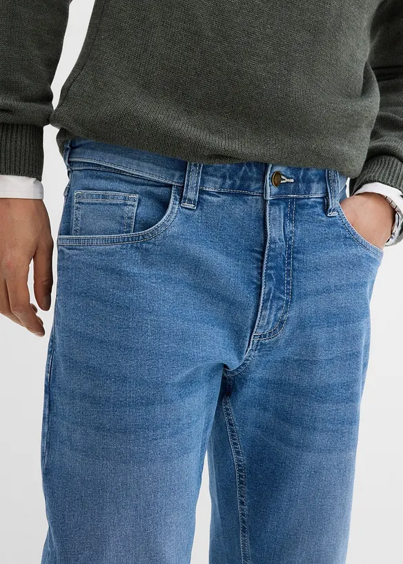 Relaxed Fit Stretch-Jeans, Straight, bonprix