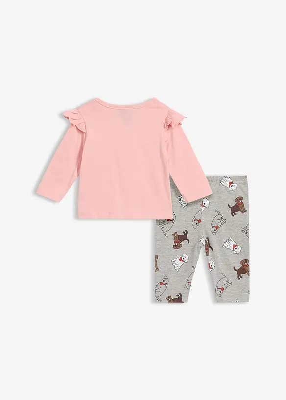 Lang&auml;rmilges Shirt und Leggings (2-tlg.Set), bonprix