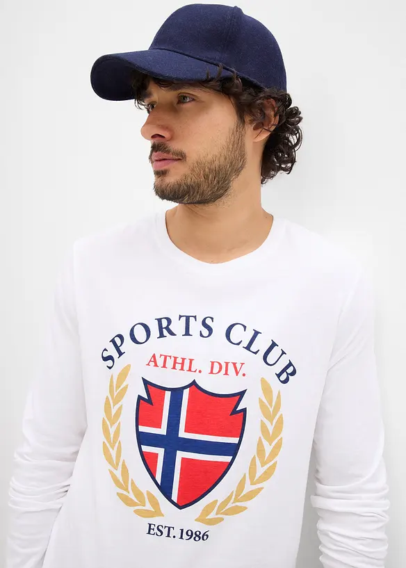 T-shirt manches longues 100% coton, bonprix