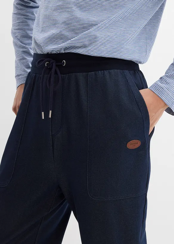 Pantalon de jogging aspect denim, bonprix