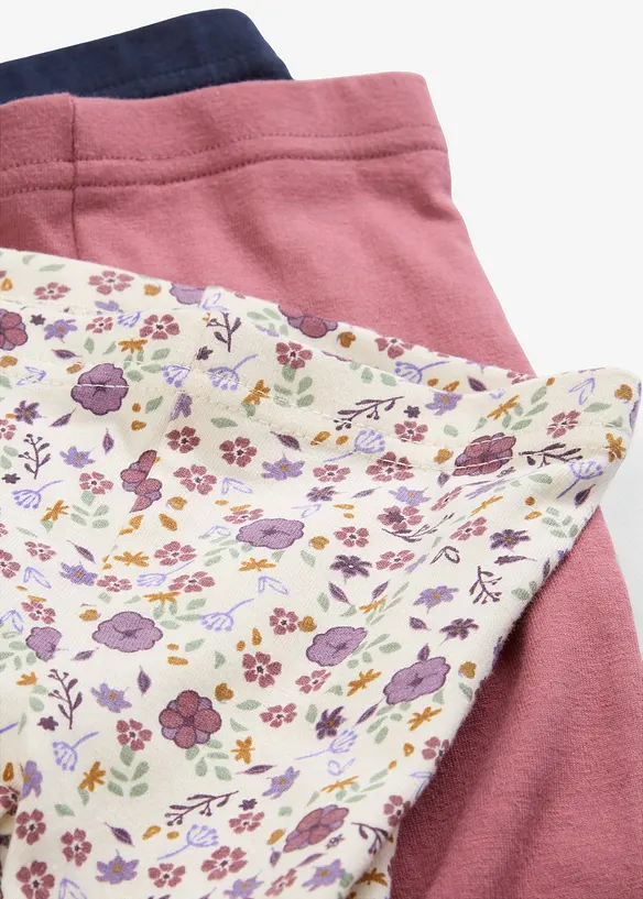 Leggings aus reiner Bio-Baumwolle (3er Pack), bonprix