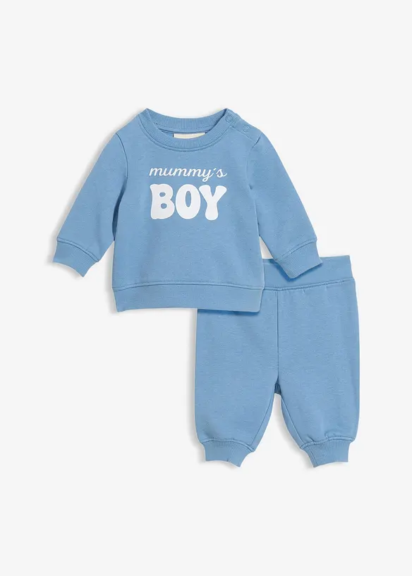 Set aus Sweatshirt und Hose aus reiner Bio-Baumwolle (2-tlg.Set), bonprix