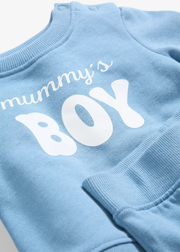 Set aus Sweatshirt und Hose aus reiner Bio-Baumwolle (2-tlg.Set), bonprix