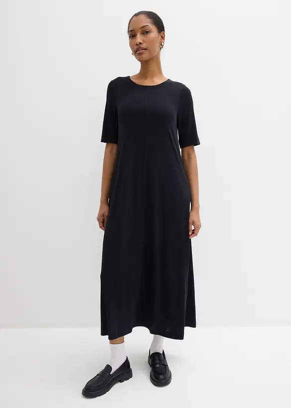 Robe longue en mati&egrave;re douce, bonprix
