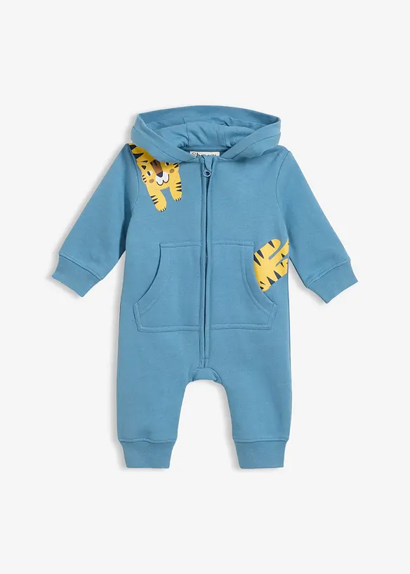 Sweat-Overall aus reiner Bio-Baumwolle, bonprix