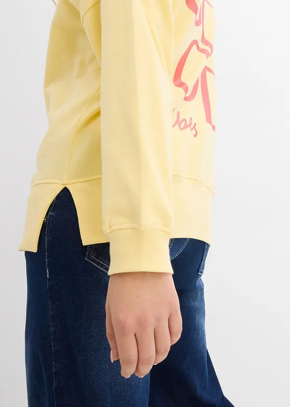 Sweat-shirt oversize en coton, bonprix