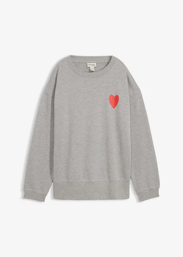 Sweat-shirt oversize en coton, bonprix