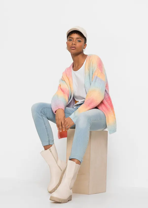 Gilet doux en grosse maille, bonprix