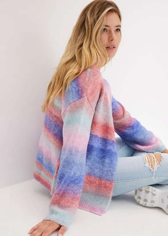 Gilet doux en grosse maille, bonprix