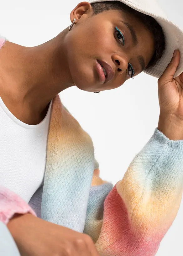 Gilet doux en grosse maille, bonprix