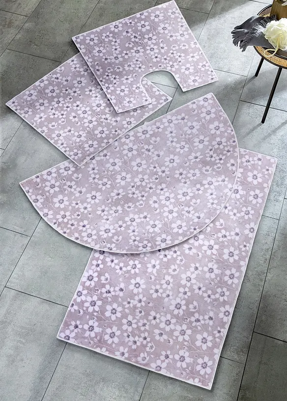 Tapis de bain avec motif floral, bonprix