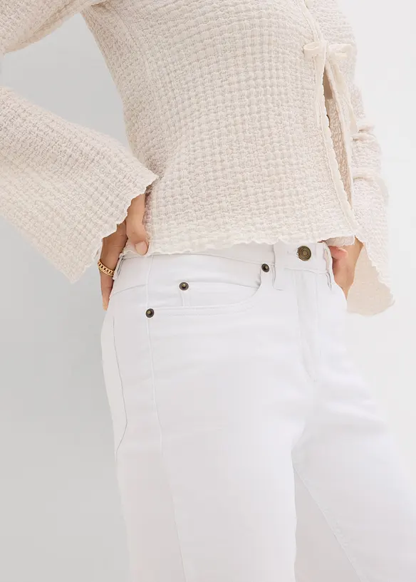 Straight Jeans Mid Waist, Stretch, bonprix