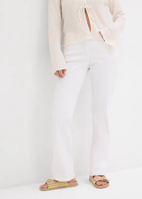 Straight Jeans Mid Waist, Stretch, bonprix