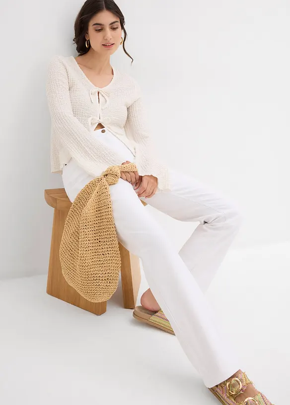 Straight Jeans Mid Waist, Stretch, bonprix