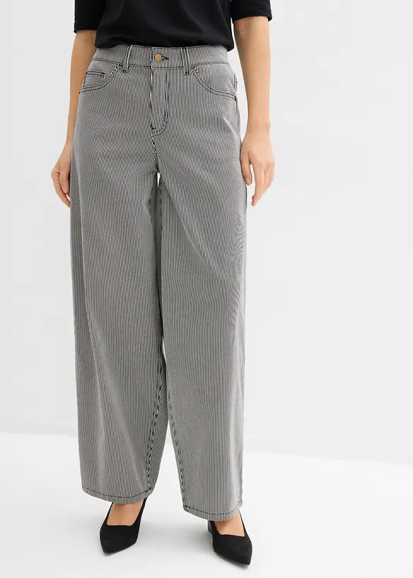 Ballon Fit-Hose mit Streifen, bonprix