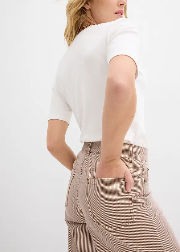 Ballon Fit-Hose mit Streifen, bonprix