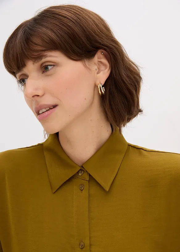 Chemisier en satin fluide, bonprix